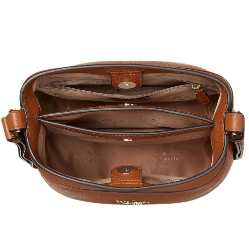 KATE SPADE ♠️ New York 🤎Leila🤎LEATHER CONVERTIBLE SMALL BUCKET BAG 🌟EUC🌟 - Picture 13 of 17